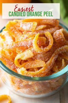 A totally foolproof, wonderfully easy Candied Orange Peel recipe that makes sweet and bright orange peel candy - perfect for the holidays! Orange Peel Candy, Candied Orange Peel Recipe, Orange Peel Recipe, Candied Fruit Recipes, Fruit Kabob, Pizza Fruit, Candied Orange Slices, Candied Orange, A Spicy Perspective