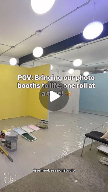 @selfieobsessionstudio on Instagram: "Bringing our photo booths to life, one brushstroke at a time! 🎨✨ Watch as we transform these blank walls into vibrant, IG-worthy backdrops for Selfie Obsession! Who’s ready for the grand opening? 📸 #SelfieObsession #SelfieObsession #BehindTheScenes #SetBuilding #ComingSoon #SanFrancisco #PhotoboothMagic #photobooths" Diy Photo Backdrop Frame, Selfie Booth Ideas Backdrops, Wall Selfie Ideas, Selfie Corner Ideas Photo Booths, Diy Selfie Wall, Photobooth Setup, Selfie Museum Ideas, Selfie Station Ideas, Photo Backdrop Frame