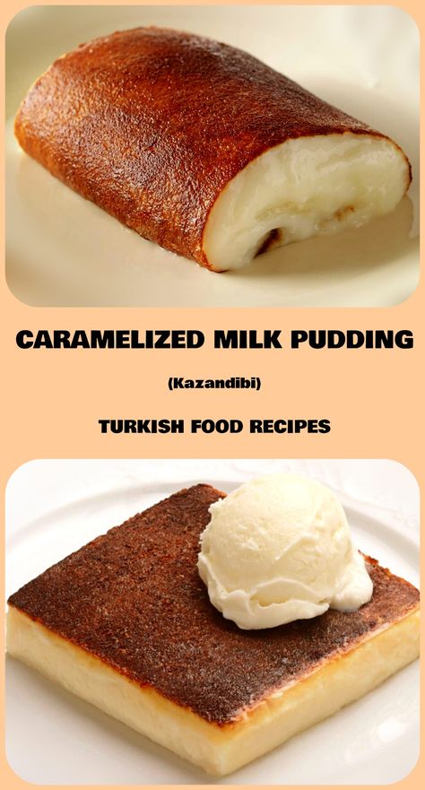 Turkish Recipes Desserts, Turkish Dishes, Pudding Chia, Milk Pudding, Middle Eastern Desserts, Turkish Desserts, Turkish Delights, Turkey Recipe, Middle Eastern Food