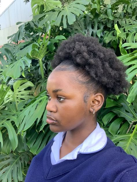 p a r a d i s e Hairstyles W Natural Hair, Super Short 4c Hairstyles, High Puff Natural Hair 4c Short, 4c Hair Puff, Short 4c Hairstyles For School, 4c Natural Hairstyles For School, Short 4c Natural Hairstyles Ideas, Short 4c Natural Hair, Short 4c Hairstyles