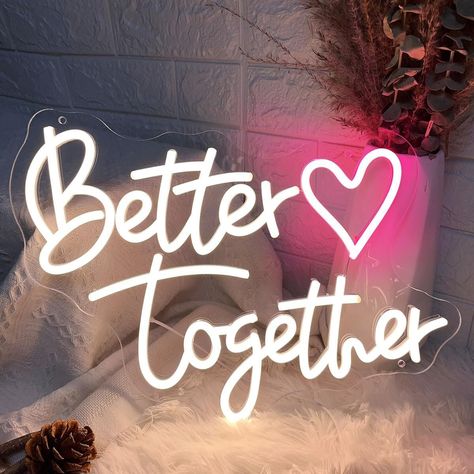 Better Together Neon Sign, Decor Planet, Neon Ideas, Neon Open Sign, Neon Bar Signs, Bar Bedroom, Space Man, Love Neon Sign, Neon Flex