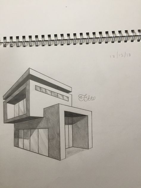 Architecture Simple Drawing, Prespective Sketches Simple, Arcitechture Simple Drawing, Easy Architecture Sketches For Beginners, Interior Design Sketches Perspective, Architecture Drawing Easy, Architecture Drawing Beginner, Easy Architecture Sketch, Simple Architecture Drawing