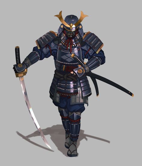 Samurai Armor Design, Fantasy Samurai, Samurai Concept, Samurai Warrior Tattoo, Ronin Samurai, Japanese Art Samurai, Samurai Wallpaper, Samurai Artwork, Ninja Art