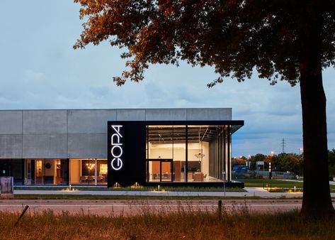 Architecture • Studio Segers Modern Warehouse Design Exterior, Factory Design Exterior, Warehouse Design Exterior, Factory Facade Design, Industrial Building Design, Warehouse Architecture, Industrial Facade, Retail Facade, Commercial Design Exterior