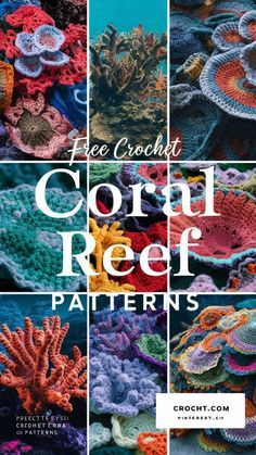 Dive into coral reef crochet with our collection of free patterns! Explore stunning, ocean-inspired designs that capture the vibrant beauty of coral reefs. Perfect for adding a touch of underwater elegance to your crochet projects, these patterns are a creative way to bring the ocean’s wonders to life. #CoralReefCrochet #FreePatterns #OceanInspired #CrochetDesigns Hyperbolic Crochet Coral Reef, Crocheted Coral Reef, Crochet Coral Reef Pattern, Free Ocean Crochet Patterns, Embroidered Coral Reef, Hawaii Coral Reef, Crochet Coral Pattern Free, Coral Crochet Pattern, Expert Crochet Patterns