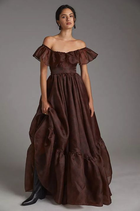 Tulle Maxi Dress, Off Shoulder Gown, Unique Dresses, 50 Fashion, Couture Dresses, Cocktail Dress Party, Dream Dress, Pretty Dresses, Plus Size Dresses