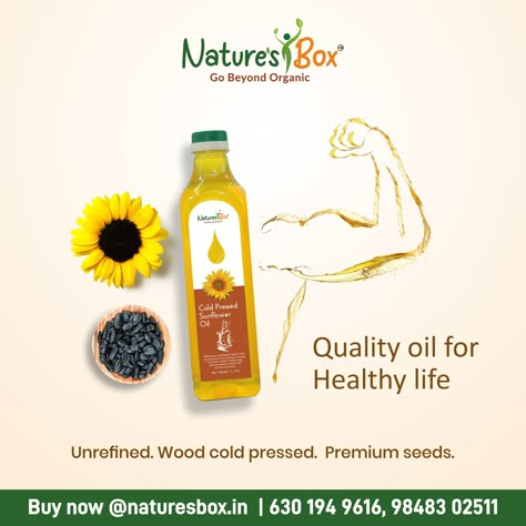 Cooking Oil Packaging Design, Peanut Butter Ads, Butter Ads, Cooking Oil Packaging, Mustard Oil Benefits, Product Videography Ideas, Sunflower Oil Benefits, Mustard Seed Oil, Pressed Sunflower