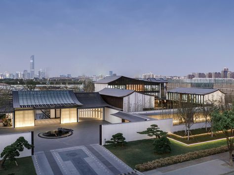 Gallery of Shimao Longyin Leisure Center / Lacime Architects - 2 Chinese Style Interior, Chinese House, Open Architecture, Leisure Center, Asian Inspiration, Chinese Garden, Modern Chinese, Courtyard House, Chinese Architecture