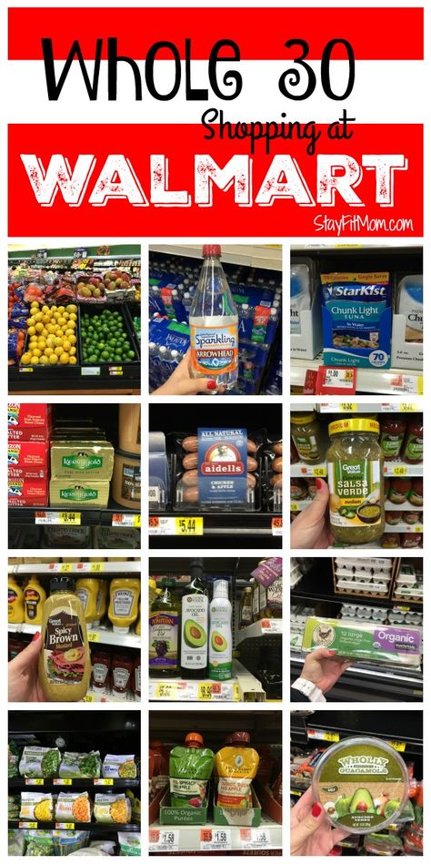 Whole30 Walmart Shopping List - Stay Fit Mom Whole 30 Approved Foods, Whole Thirty, Walmart Shopping List, Whole 30 Challenge, 30 Diet, Whole 30 Meal Plan, 30 Challenge, Whole 30 Diet, Whole 30 Approved