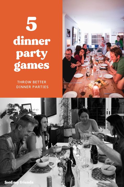 Dinner Party Games For Adults At The Table, Fun Dinner Games For Adults, Dinner Party Game Ideas, Dinner Party Entertainment Games, Games To Play At A Dinner Party, Birthday Dinner Party Games For Adults, Games To Play At Dinner Table, Dinner Party For 15 People, Dinner Party Ice Breakers