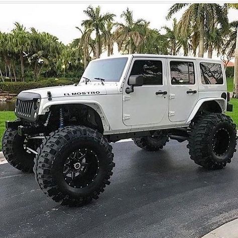 The White Ghost Jeep Sahara, Off Road Jeep, Jeep Wrangler Lifted, Lifted Jeep Wrangler, 4 Door Jeep Wrangler, Badass Jeep, Jeep Photos, White Jeep, Custom Jeep Wrangler