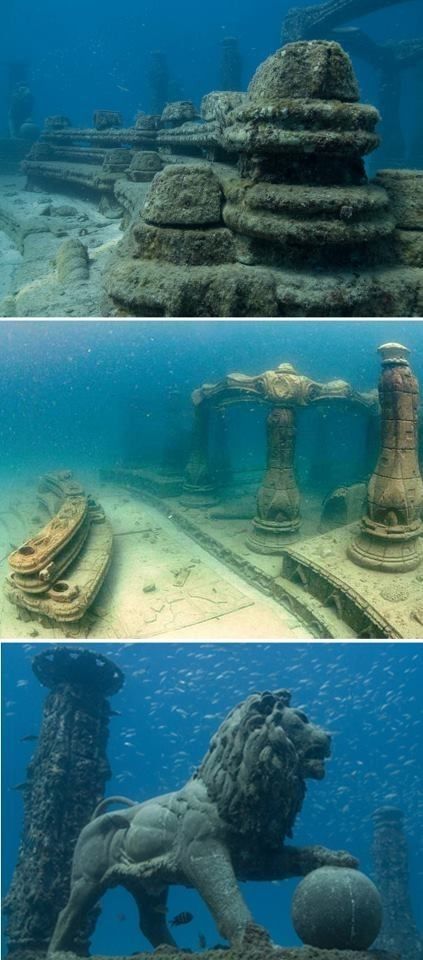 Neptune Memorial Reef, Underwater Museum, Underwater Ruins, Underwater Sculpture, شرم الشيخ, Sunken City, Underwater City, Key Biscayne, Underwater Photography