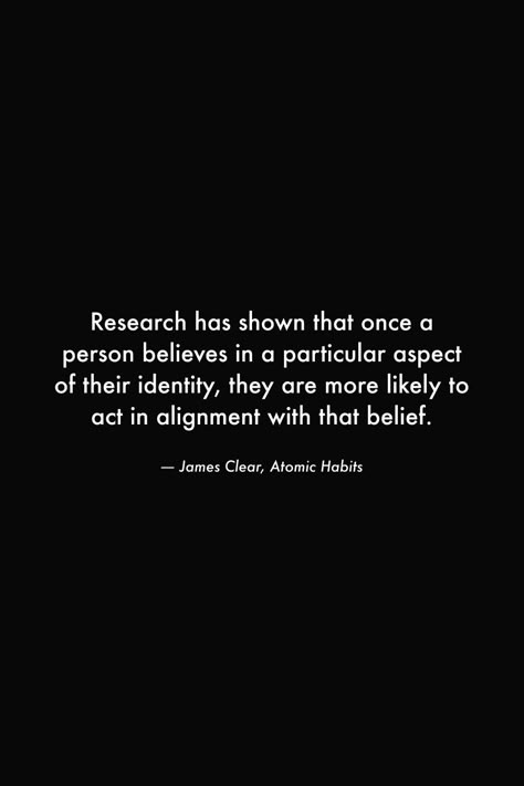 Research has shown that once a person believes in a particular aspect of their identity, they are more likely to act in alignment with that belief. #books #quotes #wisdom #deep #habits #identity #belief #success #hustle #wealth Self Analysis Quotes, Belief System Quotes, Excellence Is Not An Act But A Habit, Humble But Aware Of My Value, Aldus Huxley Quotes, Aldous Huxley Quotes, Identity Quotes, Improvement Quotes, Wealth Quotes