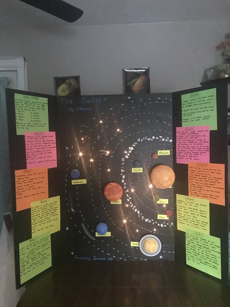 Space Science Fair Projects Ideas, Solar System Science Fair Projects, Science Project Solar System, Astronomy Project Ideas, Astronomy Science Fair Projects, Science Fair Projects Boards Ideas, Solar System Poster Project, Solar System Projects For High School, Science Fair Projects Astronomy