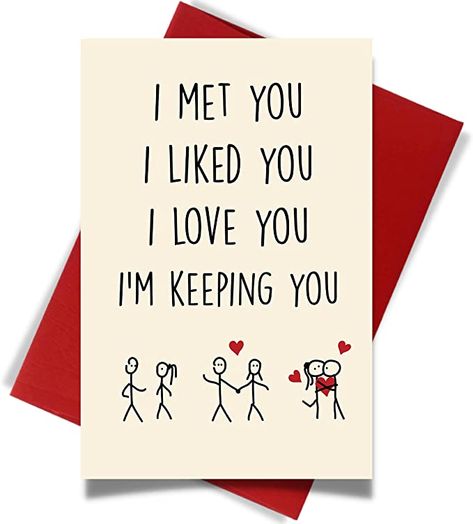 Amazon.com : Cheerin Valentine's Day Cards for Him or Her | Naughty Anniversary Card | Gifts for Him or Her | Fun Gift Birthday Card for Husband Wife Boyfriend Girlfriend Men Women : Office Products Romantic Birthday Cards, Love Cards For Him, Romantic Birthday, Husband Birthday Card, Anniversary Greeting Cards, Birthday Cards For Boyfriend, Diy Gifts For Him, Cards For Boyfriend