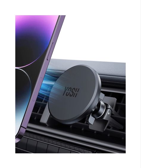 ❗ Attention: not compatible with ordinary phone cases. [Designed for iPhone 14/13/12 Series] YOSH 2022 MagSafe car mount is specifically designed for iPhone 14 Pro Max/ 14 Pro/ 14 Plus/ 14, 13 Pro Max/ 13 Pro/ 13/ 13 mini, iPhone 12 Pro Max/ 12 Pro/ 12/ 12 mini. It is different from regular magnetic mount, no need to stick an extra metal plate and better to protect your phone. 🚗[Powerful Magnetism] Built-in powerful 12 × N52 Magnets ring will hold your phone firmly without falling and 0.1s auto Safe Car, Telephone Design, Safe Cars, Double Lock, Magnetic Phone Holder, Nissan Juke, Support Telephone, Car Usb, Phone Mount