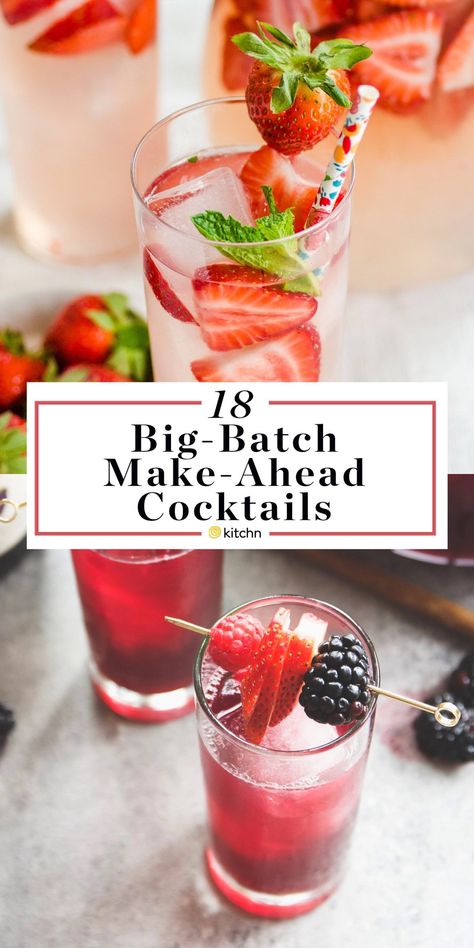 12 Big Batch Make Ahead Alcoholic Pitcher Cocktails. These boozy drinks or beverages are great if you need ideas for parties in the spring, summer, or fall. Options for vodka, rum, tequila, wine (sangria!), whiskey and more. Great for crowds. Types Of Drinks, Pitcher Drinks, Ideas For Parties, Pitcher Cocktails, Spring Drink, Mezcal Cocktails, Summer Drinks Alcohol, Party Drinks Alcohol, Batch Cocktails