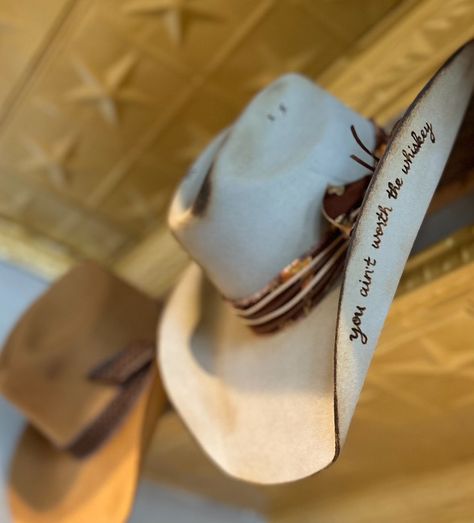 What will your hat say? What foliage would you draw on your hat? A Planet Cowboy create your own personalized tough. Cowboy Hat Making, Hat Bar, Custom Bridal, Custom Hats, Cowboy Hat, Hat Making, Say What, Cowboy Hats, Cowboy