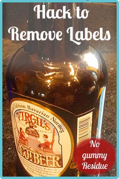 Remove Jar Labels, Remove Wine Bottle Labels, Get Stickers Off, Remove Sticky Labels, How To Remove Adhesive, Liquor Bottle Labels, How To Remove Glue, Whiskey Label, Sticky Labels