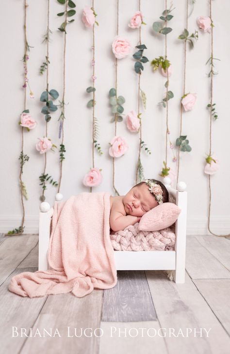 Newborn Photography Girly Ideas, Newborn Baby Girl Photoshooting Ideas, Newborn Girl Photoshooting Ideas, Newborn Photography Girly, Girl Photoshooting, Floral Newborn Pictures, Flower Newborn Photoshoot, Wildflower Newborn Photos, Wildflower Newborn Photography