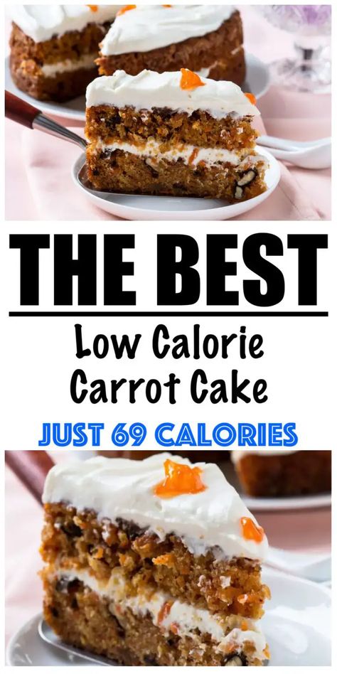 Clean Eating Easter Desserts, Alternative Birthday Cake Ideas Healthy, Low Cal Carrot Cake, Heathly Deserts, Noom Sweets, Healthy Cake Recipes Low Calories, Low Calorie Carrot Cake, Fat Free Cake Recipes, Cake Low Calorie