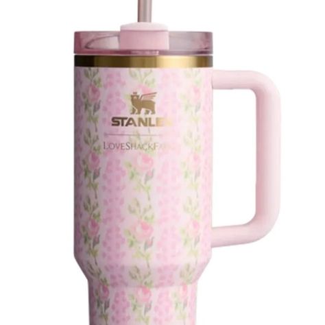 The Stanley X LoveShackFancy Quencher | 40 Oz Blooming heirloom Love Shack Fancy Stanley, Xmas List Ideas, Bday Wishlist, Love Shack Fancy, Handbag Essentials, My Bday, 40 Oz Tumbler, Mix Of Colors, Xmas List