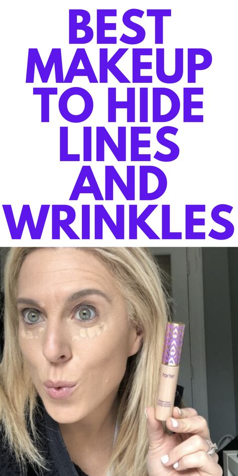 Best Concealer For Wrinkles, Best Makeup For Wrinkles, Hide Forehead Wrinkles, Makeup Wrinkles, Smokers Lines, Hide Wrinkles, Cover Wrinkles, Tarte Shape Tape Concealer, Makeup Tips For Older Women