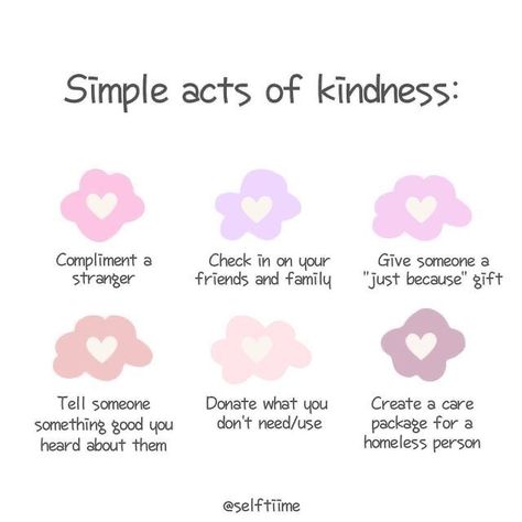 Kindness Tips, Simple Acts Of Kindness, Act Of Kindness Quotes, I Need Motivation, Take Time For Yourself, Kindness Challenge, Kindness Day, Mental Health Posters, World Kindness Day