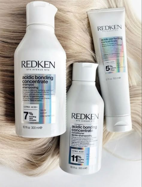 Trust me when I say, this is the product you should be using when you have highlighted hair Redken Bonding, Hair Must Haves, Acidic Bonding Concentrate, Shampoo For Damaged Hair, Damage Hair Care, Redken Hair Products, Shower Skin Care, Bedroom Decor Cozy, Hair Setting