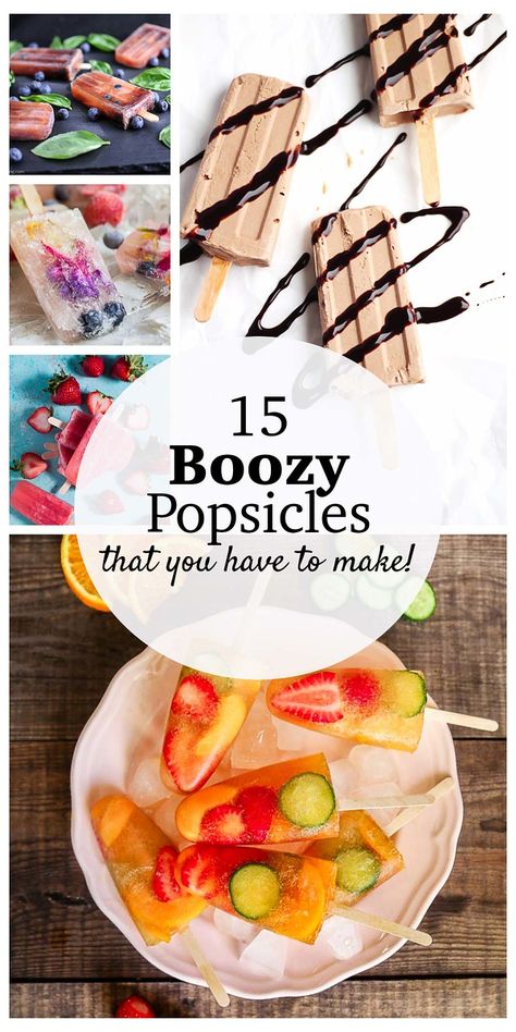 Adult Popsicles, Boozy Pops, Boozy Ice Pops, Popsicle Cocktail, Alcoholic Popsicles, Easy Popsicle Recipes, Popsicles Recipes, Boozy Popsicles, Ice Pop Recipes