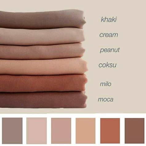 Colour Shade Card, Scarf Photography, Bella Square, Hijab Colors, Color Knowledge, Pijamas Women, Stile Hijab, Colour Combinations Fashion, Hijab Designs