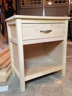 Cooper Night Stand by @Jennifer Romo Engineer - DIY Furniture Plans {Kreg Joinery used here!} Nightstand Plans, Furniture Building, Diy Nightstand, Wooden Pallet Furniture, Bedroom Updates, Woodworking Furniture Plans, Woodworking Plans Diy, Design Room, Night Stands