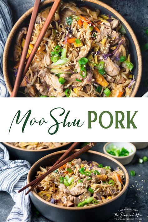 Pork Tenderloin Shredded, Mu Shu Pork, Mu Shu, Fried Pork Tenderloin, Moo Shu Pork, Moo Shu, Meat And Veggies, Bowl Of Rice, The Moo