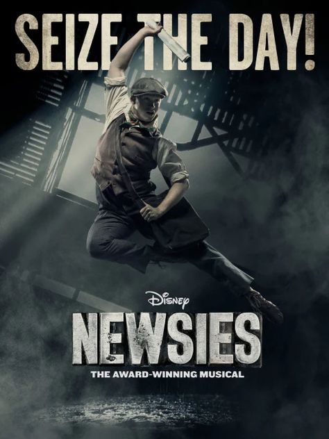 Newsies Poster, Newsies Musical, Musical Theatre Posters, Joseph Pulitzer, Newsies Broadway, Broadway Playbills, Theatre School, Theatre Posters, Disney Tickets