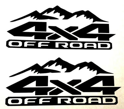 Art Off Road Stickers, 4x4 Stickers, Car Branding, Road Logo, Truck Ford, Mountain Decal, Vinyl For Cars, Offroad 4x4, Ford 4x4