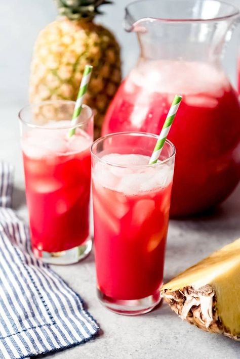 Non Alcoholic Fruit Punch, Easter Punch Recipes, Hawaiian Punch Recipes, Alcoholic Fruit Punch, Punch Recipes Non Alcoholic, Alcoholic Fruit, Easter Punch, Punch Recipes For Kids, Punch Party