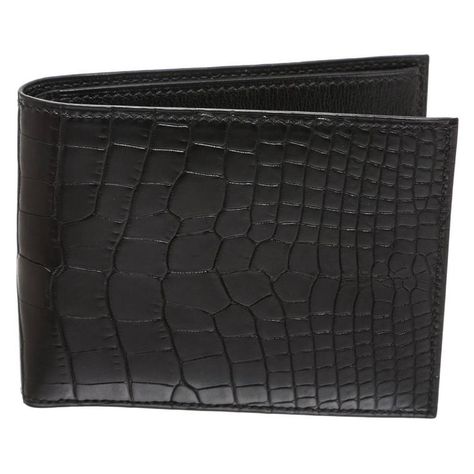 Alligator Wallet, Luxury Wallets, Mens Wallets, Smart Wallet, Hermes Wallet, Black Alligator, Engraving Ideas, Man Bags, Jeep Lover