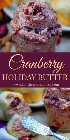 Cranberry Honey Butter, Holiday Butter, Cornbread Pancakes, Cranberry Honey, Cranberry Butter, Flavored Butter Recipes, Butter Recipes Homemade, Compound Butter Recipe, Christmas Cranberry