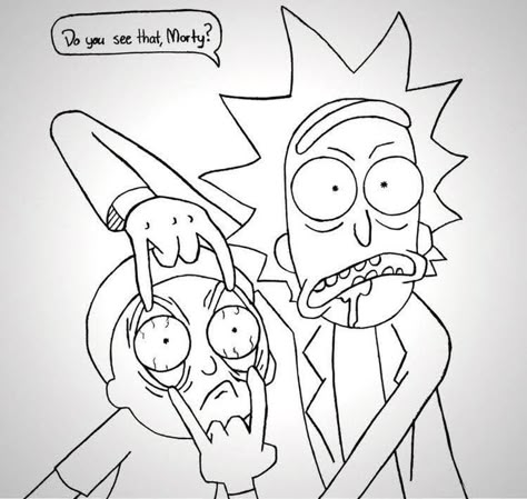 Rick And Morty Draw, Rick And Morty Canvas Painting, Rick And Morty Tattoo Ideas, Rick And Morty Coloring, Morty Drawing, Rick And Morty Tattoo, Rick And Morty Drawing, Rick And Morty Poster, Rick E Morty