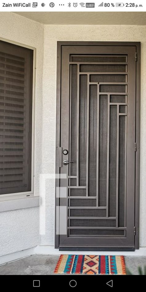 Grill Door Design Front Entry, Painted Door Designs, Door Designs Wooden, Door Designs Modern, Door Ideas Interior, Mediterranean Door, Modern Door Designs, Scandinavian Door, Sliding Door Designs