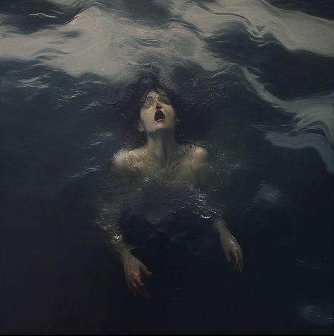 Scary Ocean, Art Imagination, Water Aesthetic, Mermaid Aesthetic, In The Deep, Fantasy Aesthetic, Ethereal Art, Underwater Photography, Aesthetic Images