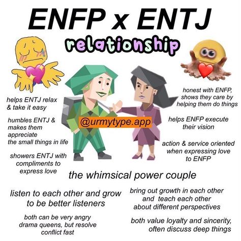 Tag your friends and lovers! Follow @mbti.rationals for the best MBTI memes🔥. . Source: @enfp_lookingheadass . . #mbti #mbtimemes… Entj Enfp Relationship, Entj And Enfp, Entj Commander, Entj Relationships, Intj Enfp Relationship Memes, Mbti Ships, Enfp Relationships, Mbti Entj Memes, Finding Friends