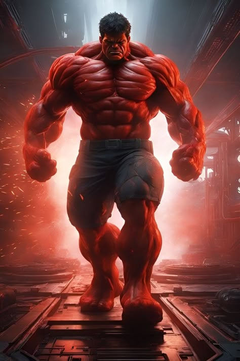 Red Hulk Marvel, Angry Hulk, Hulk Artwork, Superhero Artwork, Captain Marvel Shazam, Hulk Art, Hulk Comic, Popeye The Sailor Man, Marvel Hulk