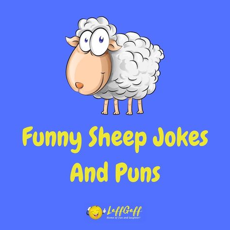 We bet ewe haven't herd all of these hilarious sheep jokes and puns before! Check them out - none of them are really baa-d, we promise ewe! Read more now... Sheep Puns Funny, Funny Sheep Quotes, Sheep Jokes Hilarious, Funny Sheep Cartoon, Sheep Quotes, Sheep Quote, Farmer Jokes, Sheep Puns, Scary Clown Movie