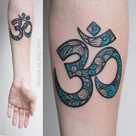 Fitness Tattoos | POPSUGAR Fitness Om Tattoo Meaning, Om Tattoos, Ohm Tattoo, Lotusblume Tattoo, Tattoo 2017, Trishul Tattoo Designs, Om Tattoo Design, Om Tattoo, Shiva Tattoo Design