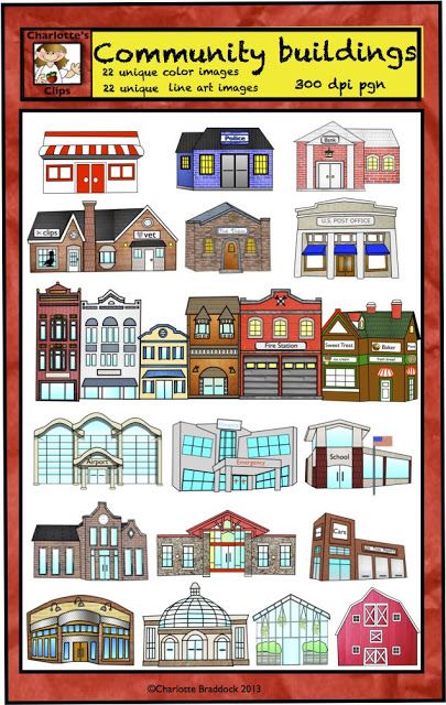 Free Mapping Work Sheet featuring Community buildings clip art by Charlotte's Clips http://pinterest.com/kindkids/ Social Studies Communities, Communities Unit, Historical Christmas, Community Helpers Theme, Spanish Basics, Line Art Images, Map Skills, Work Sheet, Community Helper