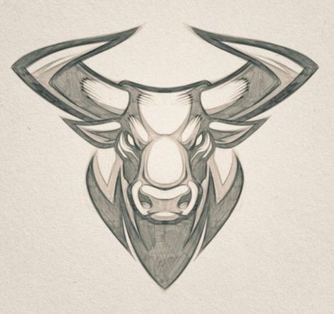 Zodiac Taurus Art, Horns Sketch, Bull Mascot, Taurus Bull Tattoos, Guerriero Samurai, Taurus Art, Tier Tattoo, Tattoo Graffiti, Bull Tattoos