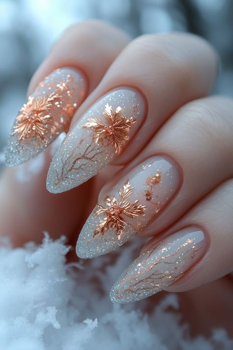 🌿🌸🌼 Nail Art Inspired by Nature and Dreams 🌼🌸🌿|Gel Nail Techniques|Nail salon near me Nail art competitions Nail influencers to follow Nail art for every season Victorian Nails, Fairytale Nails, Nail Techniques, Gold Nail, Winter Nail Designs, Fall Nail Art, Festival Nails, Xmas Nails, Nail Designs Spring