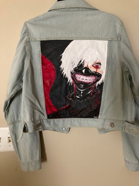 Anime Jean Jacket, Helpful Things, Llbean Backpack, Denim Jackets, Tokyo Ghoul, Jean Jacket, Check It Out, Dream Closet, Denim Jacket