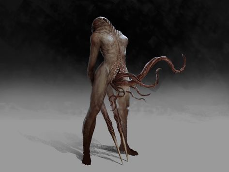 ArtStation - Monster set 1, Leonardo Wyrnist Arte Pop Up, Nightmares Art, Lovecraftian Horror, Arte Grunge, Creepy Monster, Eldritch Horror, Horror Monsters, Macabre Art, Alien Concept